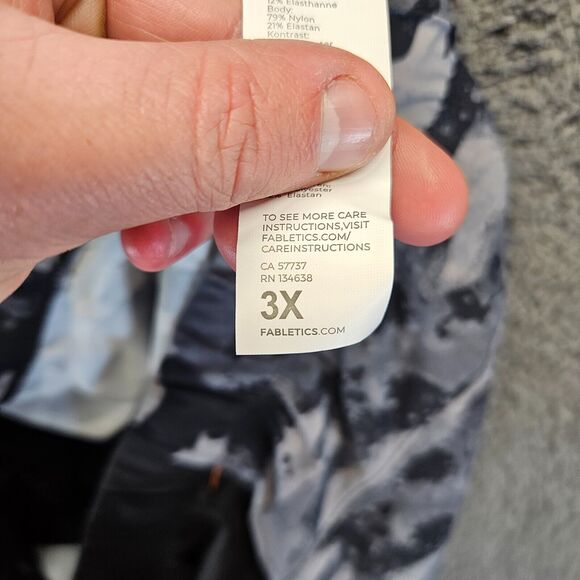 Fabletics The One Jogger Pants Womens‎ Size 3X Gray Camo Performance Active Pant - Picture 11 of 12